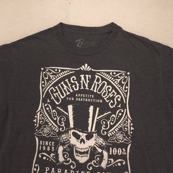 Guns N Roses Short Sleeve Graphic Band T Shirt Adult Mens Size Large L Gray - Picture 1 of 9